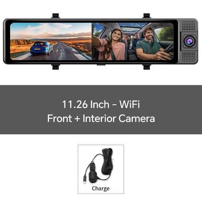 OBDPEAK 4K Triple Dash Cam With GPS Front, Inside & Rear Car DVR With Night Vision & Parking Monitor only 2 Cameras no Tf Card