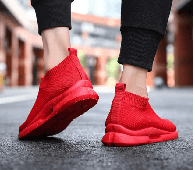 Mens Lightweight Slip On Running Shoes Breathable Casual Sneakers For Everyday Comfort 4 white