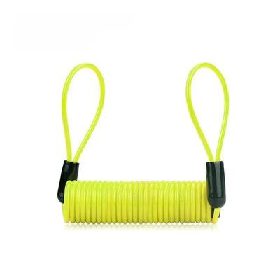 Motorcycle Disc Lock Reminder Cable Anti Theft Bike Spring Rope Alarm Security Cord For Bicycle Scooter Theft Protection yellow