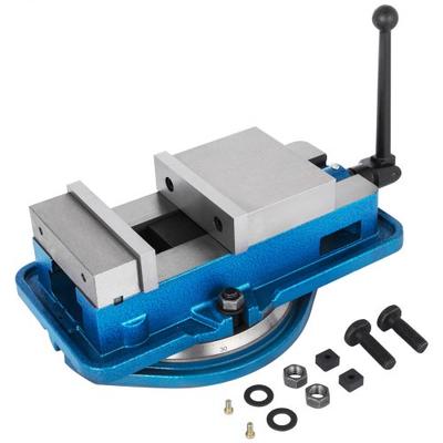 Heavy Duty Milling Vise, High Precision Bench Clamp Vise With 360 Swiveling Base For CNC Milling & Drilling Machines Heavy Duty Milling Vise, High Precision Bench Clamp Vise With 360 Swiveling Base For CNC Milling & Drilling Machines