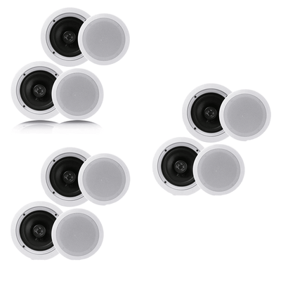 Pyle 6.5 200W In Ceiling Wall 2 Way Speaker System Pair (3 Pack) Flush Mount Home Audio Speakers Pyle 6.5 200W In Ceiling Wall 2 Way Speaker System Pair (3 Pack) Flush Mount Home Audio Speakers