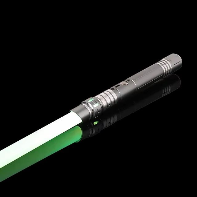 RGB Metal Lightsaber Dueling Laser Sword With Smooth Swing, 16 Colors & Sound Effects type 7 Gold Rgb