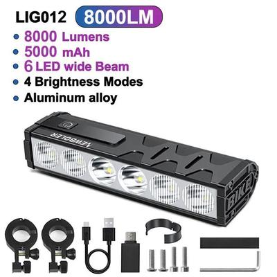 Waterproof NEWBOLER Lumen Bike Light, USB Charging Bicycle Headlight For MTB & Road Cycling Front Lamp Accessories lig012