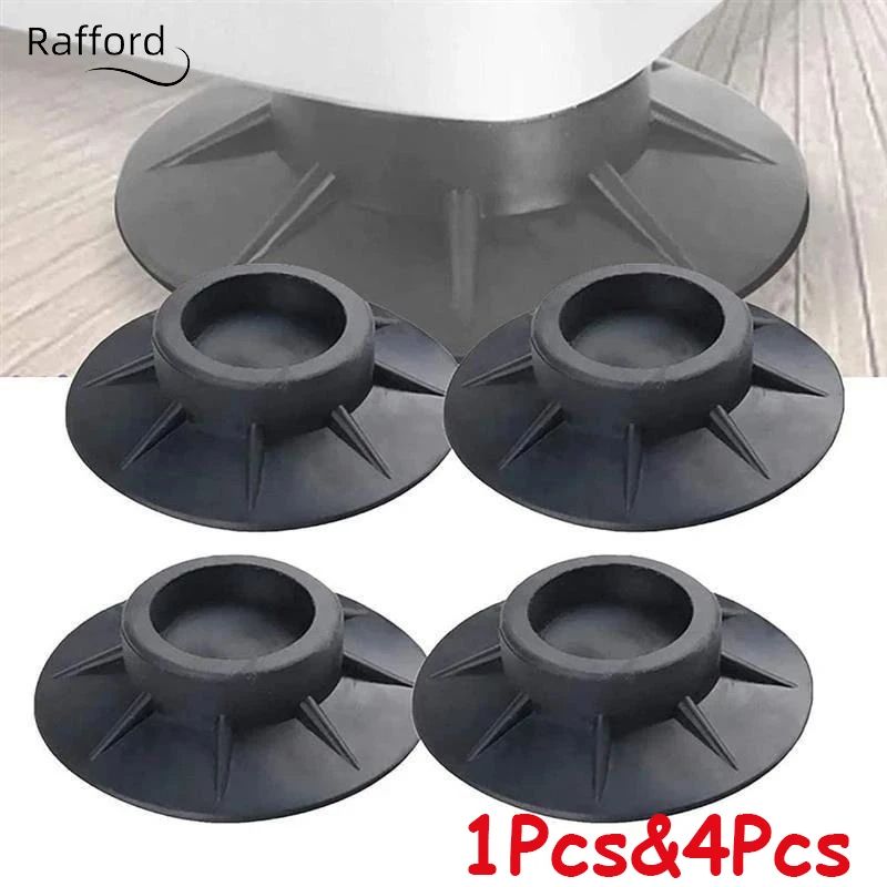 Anti Vibration Rubber Feet Pads Skid Stop Dampers Mat For Washing Machine Dryer Non Slip Shock Absorber Legs Silent 4pcs