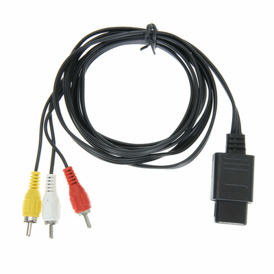 N64 SNES GameCube 6FT RCA AV TV Audio Video Stereo Cable Cord For Nintendo 64 Console Replacement N64 SNES GameCube 6FT RCA AV TV Audio Video Stereo Cable Cord For Nintendo 64 Console Replacement