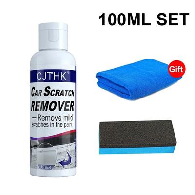 Car Scratch Remover Paint Care Tools, Auto Swirl Repair & Polishing For Auto Body, Grinding Compound & Anti Scratch Wax 100ml Sponge Towel