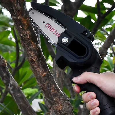Rechargeable Handheld Mini Chainsaw Portable & Cordless Wood Cutting Tool Rechargeable Handheld Mini Chainsaw Portable & Cordless Wood Cutting Tool