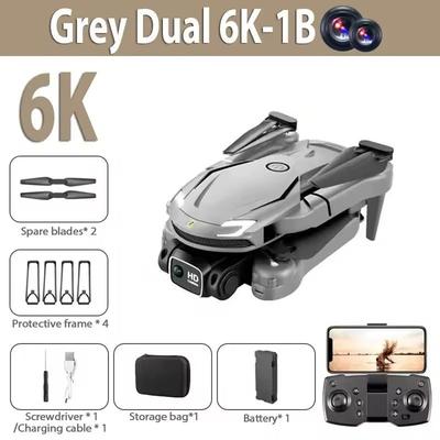 Professional 8K Dual Camera GPS Drone With 5G HD Aerial Photography grey 6k
