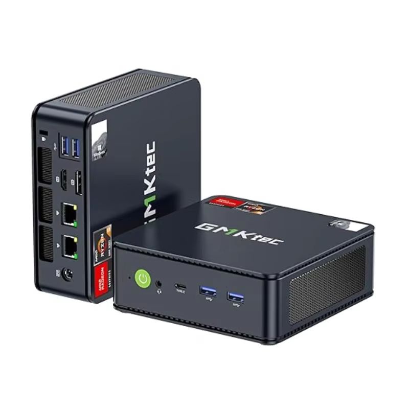 GMKtec M6 Mini PC AMD Ryzen 5 6600H, 16GB DDR5 RAM, 512GB SSD, WiFi 6, Compact Desktop Computer For Work & Gaming m6 Eu Plug 16gb Ddr5 512gb Ssd