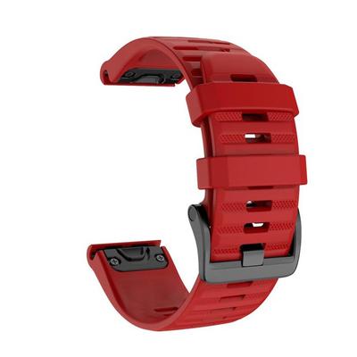 Watch Band Strap For Garmin Fenix E Silicone Wristband For Fenix Epix Pro red 26mm Garmin Enduro