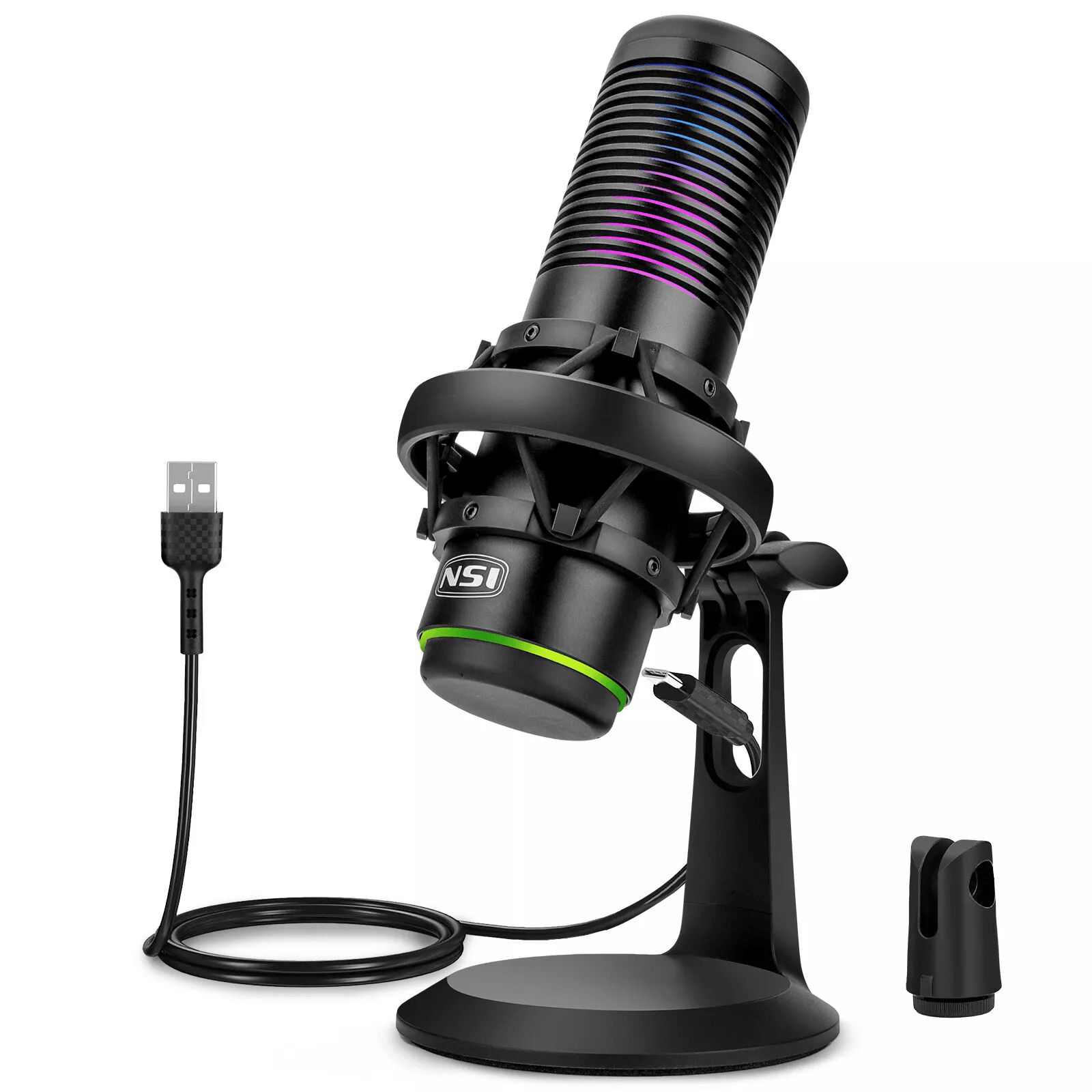 USB Microphone With Noise Cancellation, Cardioid Condenser Gaming Mic For PC, Laptop, Streaming, Podcasting, Voice Reco USB Microphone With Noise Cancellation, Cardioid Condenser Gaming Mic For PC, Laptop, Streaming, Podcasting, Voice Reco