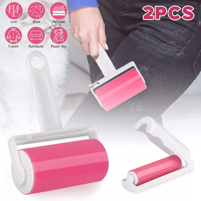 Washable Reusable Sticky Lint Roller For Clothes, Pet Hair And Dust Remover Tool For Home, Car, Couch & Travel Cleaning Washable Reusable Sticky Lint Roller For Clothes, Pet Hair And Dust Remover Tool For Home, Car, Couch & Travel Cleaning