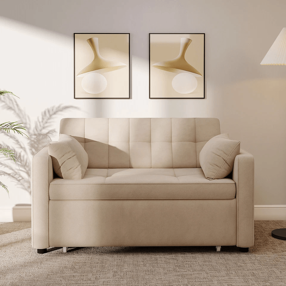 Modern Convertible Sofa Bed Sleeper Loveseat, Pull Out Couch For Small Living Room, Guest Room, Or Apartment Use Modern Convertible Sofa Bed Sleeper Loveseat, Pull Out Couch For Small Living Room, Guest Room, Or Apartment Use