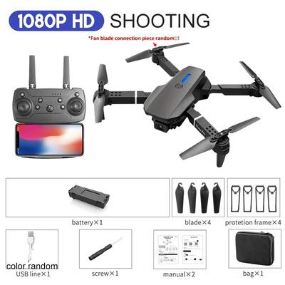 Professional 4K Drone With 1080P HD Camera Foldable RC Helicopter, WIFI FPV, Height Hold 1080p Black