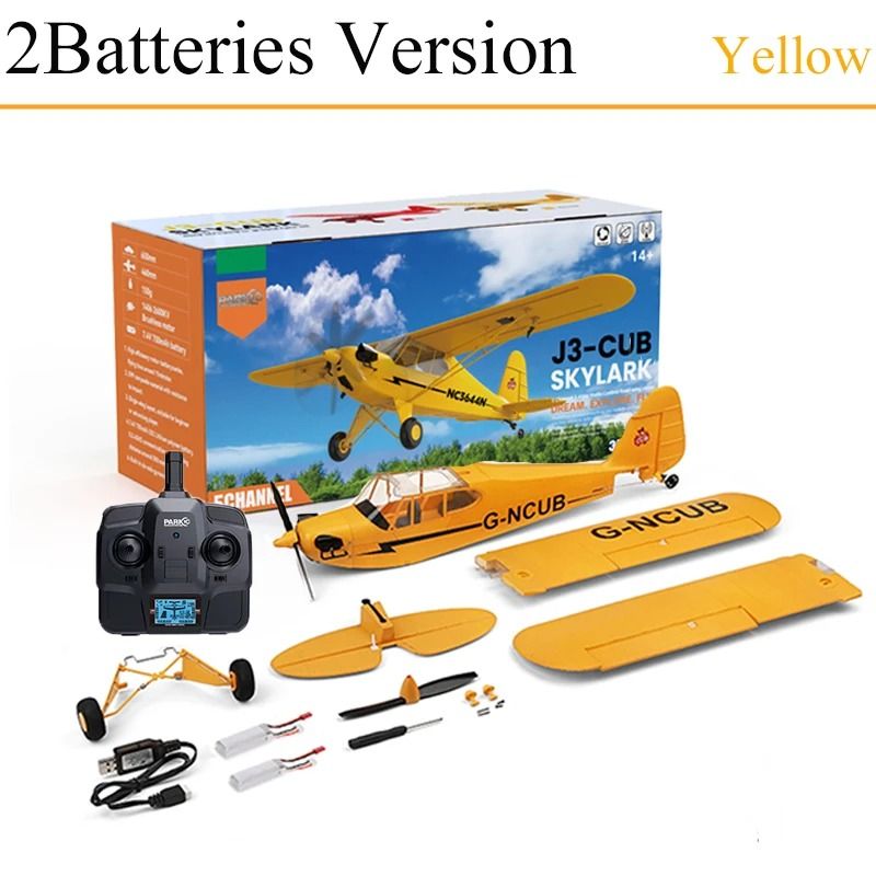 Hot Sale RC Plane RTF 2.4G Brushless Motor Remote Control Airplane Wltoys A160 Upgraded J3 CUB Ready To Fly version 5