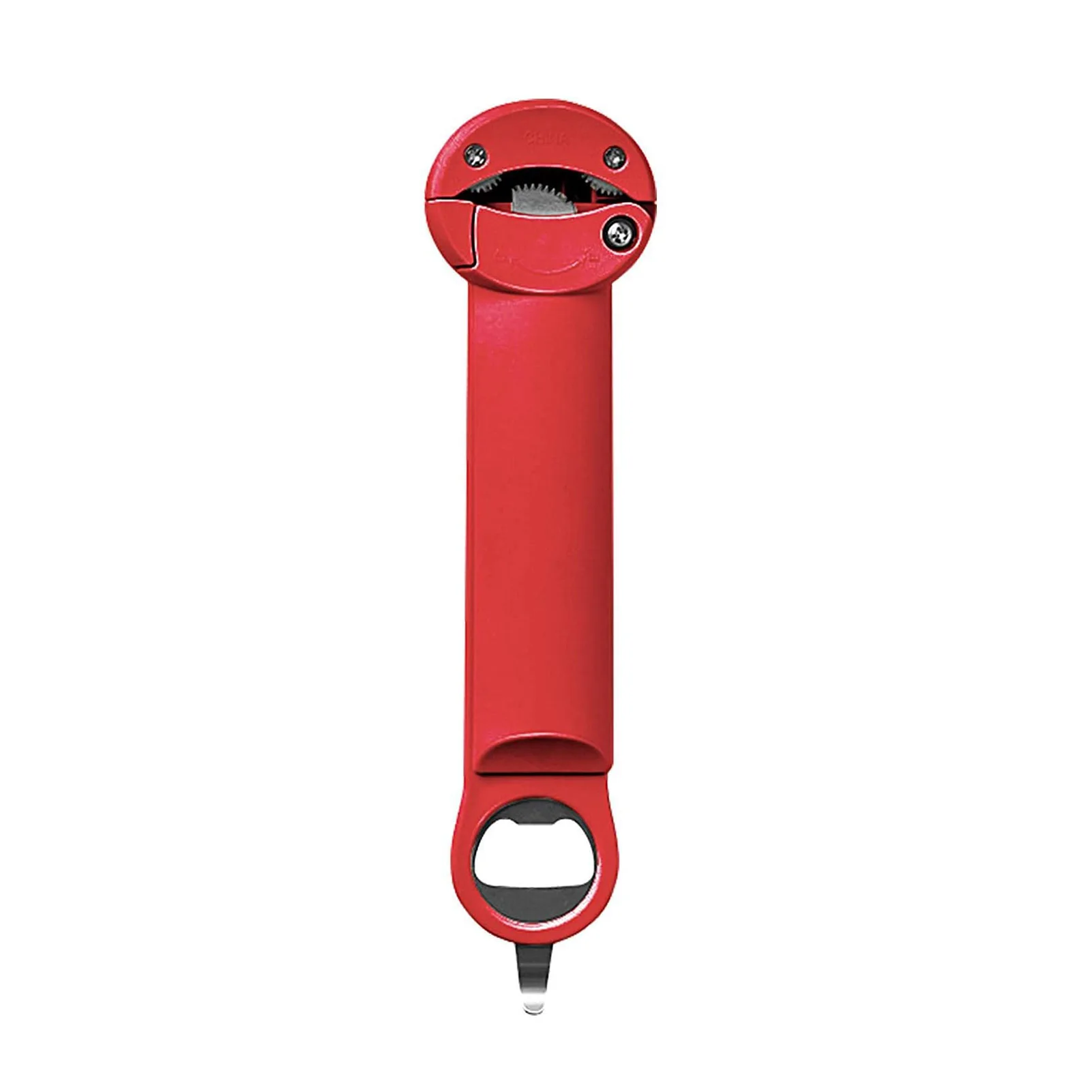Adjustable Kitchen Tool Gadget, Multifunctional Retractable Bottle Opener, Stainless Steel Manual Can Opener red