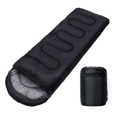 Lightweight 4 Season Camping Sleeping Bag Warm Envelope Design For Backpacking & Outdoor Adventures black