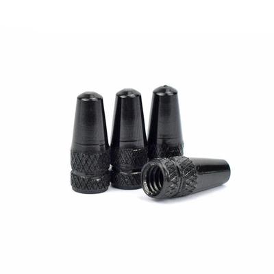 4 Pcs Aluminum Alloy Bicycle Tire Valve Cap MTB Road Bike Dustproof Presta Valve Cover Protector For Road MTB Tyres black 4 Pcs