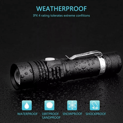 LED Flashlight Rechargeable USB Tactical Torch, High Lumen Handheld Emergency Light LED Flashlight Rechargeable USB Tactical Torch, High Lumen Handheld Emergency Light