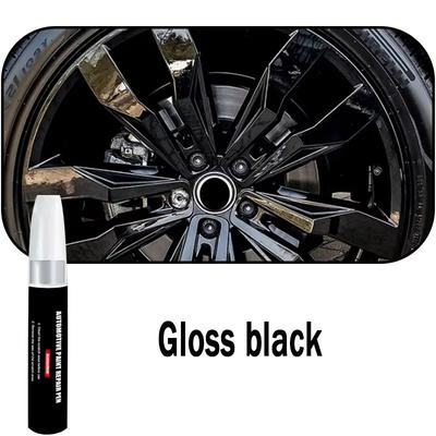 Car Wheel Touch Up Paint Pen Quick Fix For Scratches & Chips Automotive Paint gloss Black