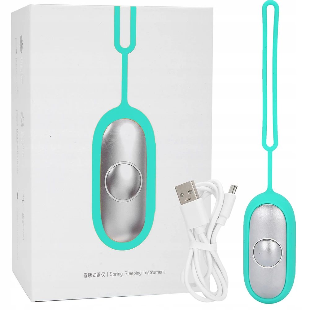 Handheld Micro Current Instrument For Deep Sleep, Lightweight Brain Massage Holding Sleep Device For Insomnia, Anxiety blue