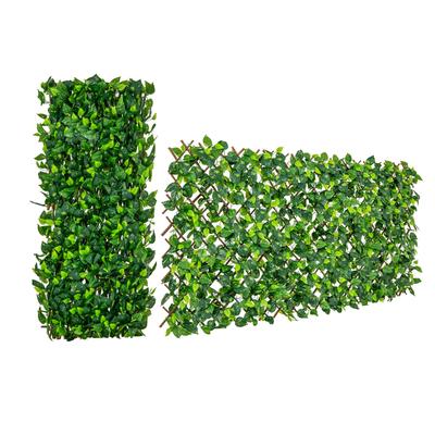 Expandable Faux Fencing Panel With Real Willow Frame, Privacy Screen Decorative Garden Fence For Indoor & Outdoor Space Expandable Faux Fencing Panel With Real Willow Frame, Privacy Screen Decorative Garden Fence For Indoor & Outdoor Space
