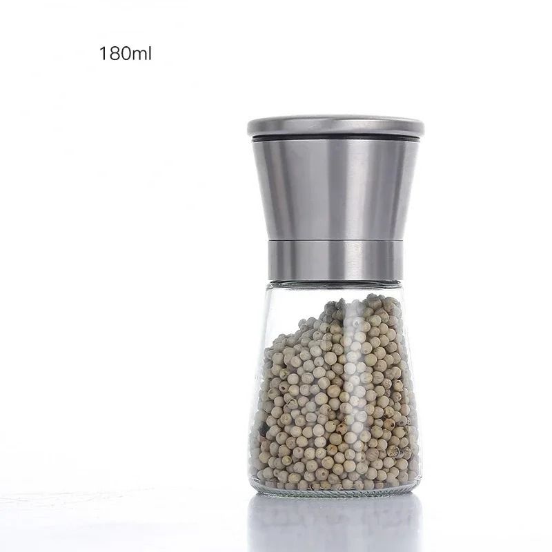 180 200ML Stainless Steel Pepper Grinder Manual Spice Mill 180ml