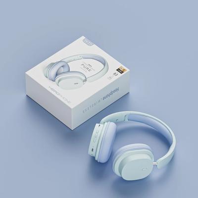 Bluetooth Headphones High Quality Noise Reduction Wireless Headset With Microphone For Gamers Wired Earphone Mode blue