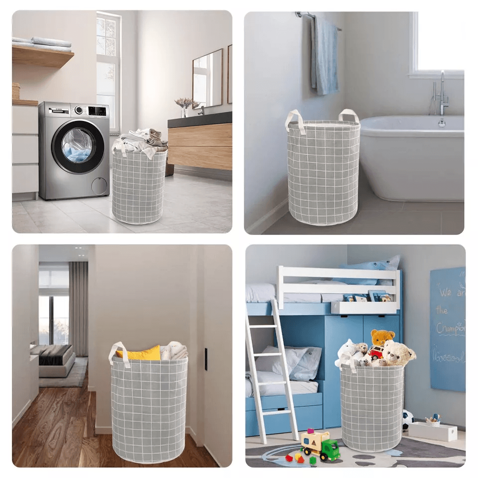 Large Foldable Storage Laundry Hamper With Waterproof Lining, Dirty Clothes Basket And Wash Bag Organizer For Home Large Foldable Storage Laundry Hamper With Waterproof Lining, Dirty Clothes Basket And Wash Bag Organizer For Home