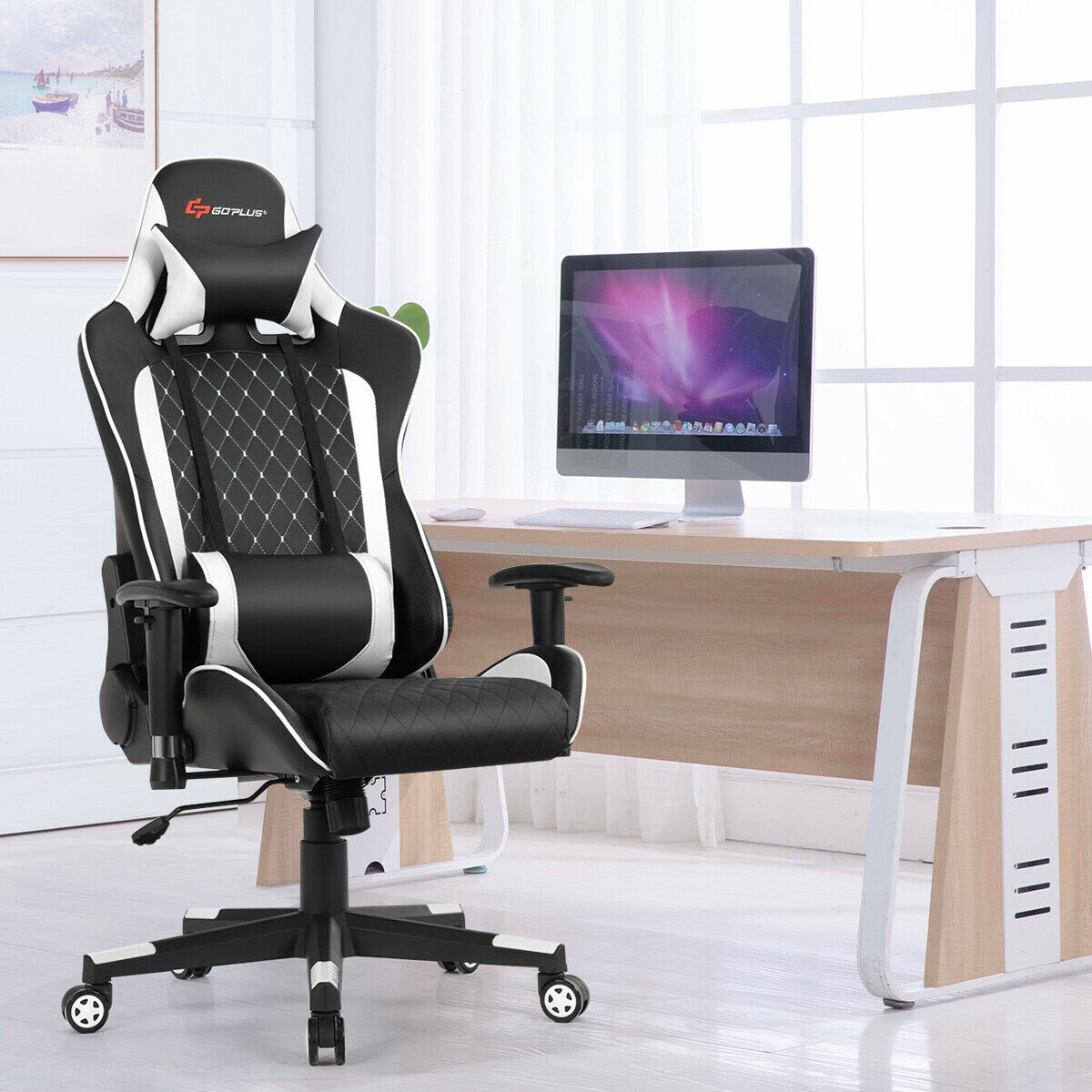 Premium Massage Gaming Chair With Adjustable Lumbar Support & Headrest, Ergonomic Comfort For Work & Play Premium Massage Gaming Chair With Adjustable Lumbar Support & Headrest, Ergonomic Comfort For Work & Play