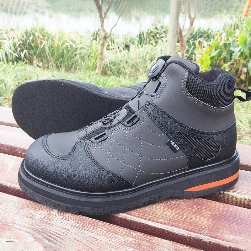 Winter Angeln Stiefel Spinner Schnürsenkel Filz Sohle Jagd Angeln Stiefel Outdoor Riff Rock Upstream Eis Angeln Schuhe Waten Stiefel