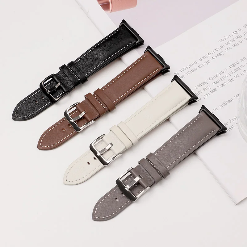 Lederarmband für Huawei Watch Fit 3/4/4 Pro Smartwatch Zubehör Ersatzarmband Correa Gürtel Huawei Watch Fit 4Pro Band Image