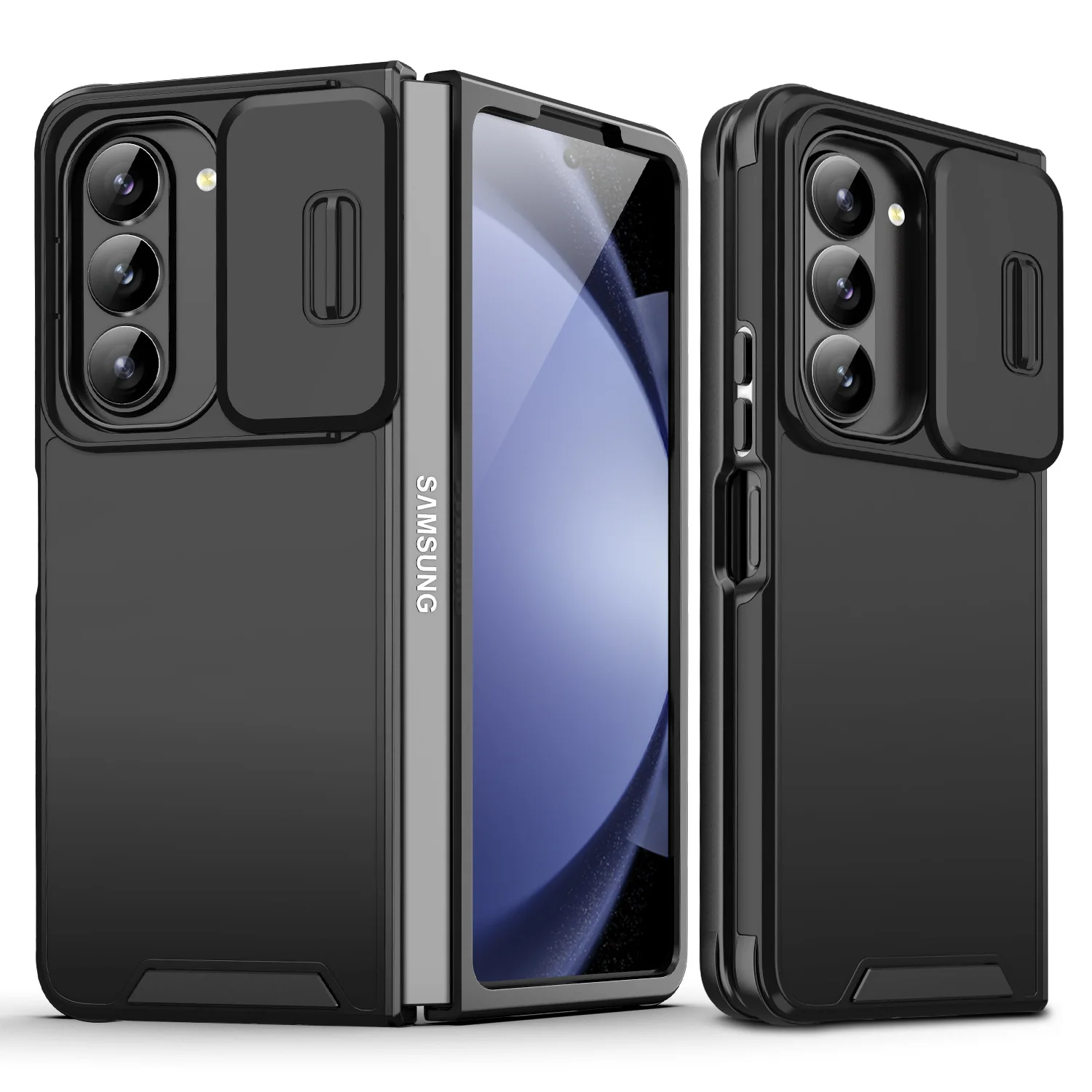 Slide Camera Protection Armor Magnetic für Magsafe Handyhülle für Samsung Z Fold 7 6 Cover für Galaxy Z Fold 7 ZFold 7 6 5 4 5G Image
