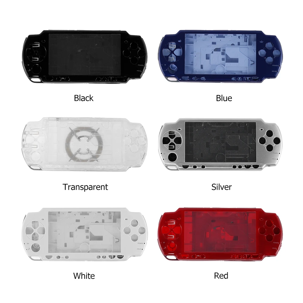 Coque de remplacement pour Console de jeu professionnelle, boîtier complet avec Kit de boutons, accessoires pour Console de jeu PSP2000