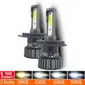 2 pezzi 20000LM LED H4 faro per auto H7 H1 H8 H9 H11 12000K 6000K 6500K verde limone fendinebbia automatico H3 9005 HB3 9006 12V lampadina a LED