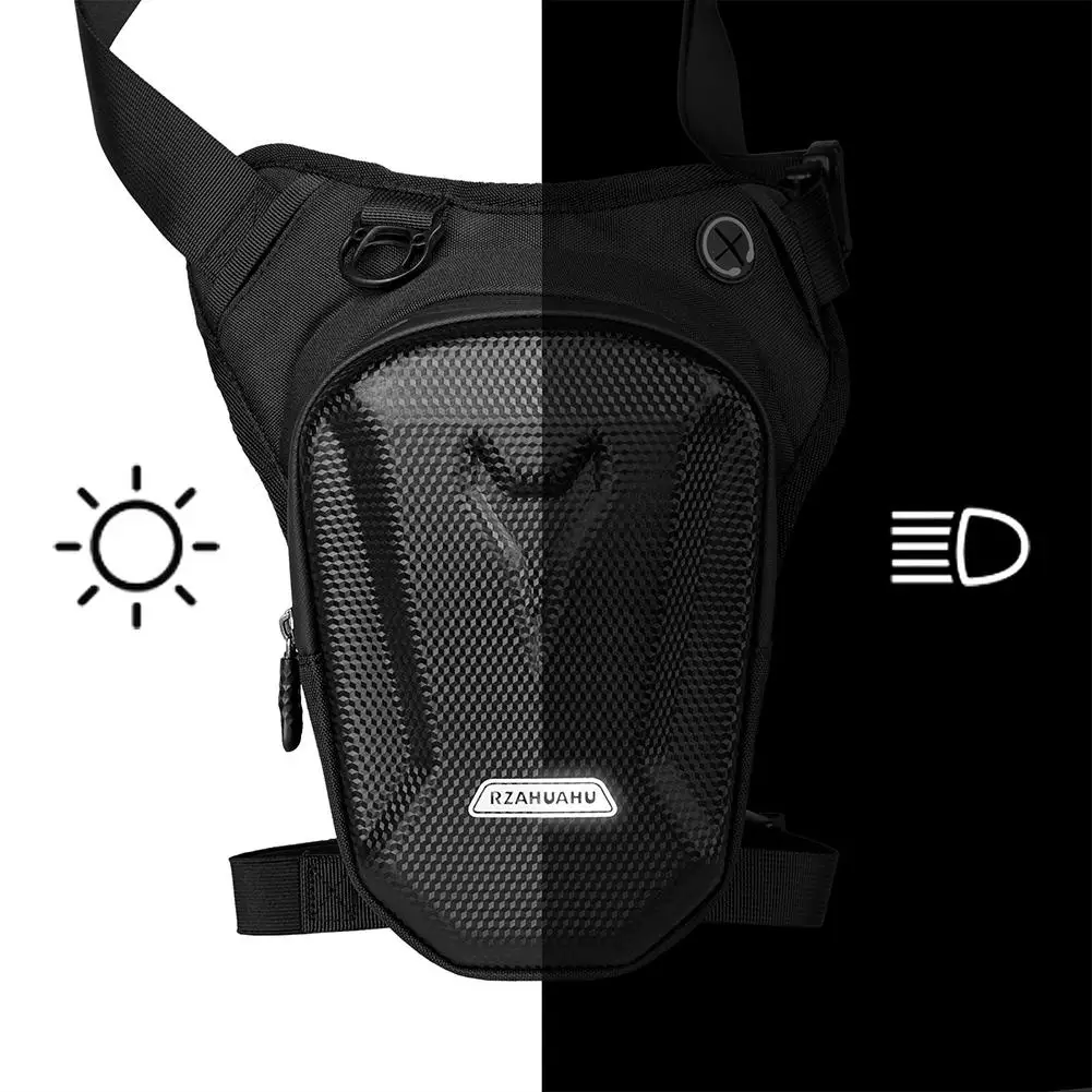 Sac de jambe de taille étanche pour moto, coque rigide EVA, sac à main pour téléphone portable/mobile, équipement de moto