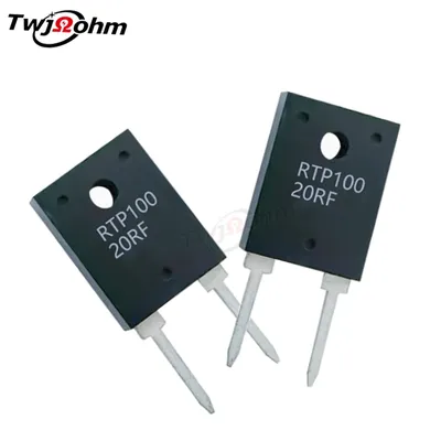 2 Stück bis 247 Dicks chicht nicht induktiver Widerstand rtp100w 1r3r5r25r10rf5rf300r8r30r400r400r50r1k20k50k Image