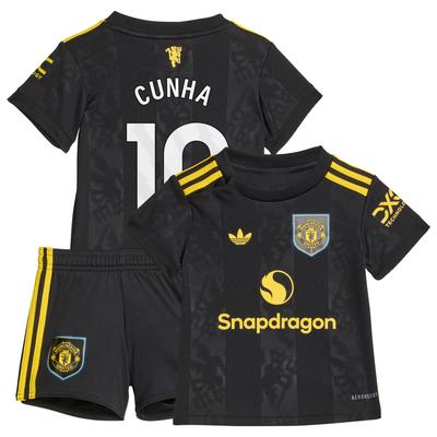 Manchester United adidas Ausweich-Kit Baby 2025-26 mit Aufdruck Cunha 10 Image