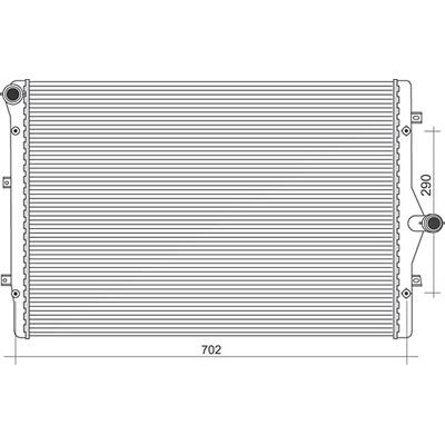 Magneti Marelli Kühler, Motorkühlung [Hersteller-Nr. 350213855000] für Audi, Seat, Skoda, VW Image