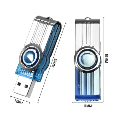 USB-Flash-Laufwerk 2.0 Pen Drive Wasserdichter 64 GB USB-Stick 16 GB 32 GB 8 GB drehbarer Memory Stick Schlüsselanhänger PenDrive Kreatives Geschenk Image