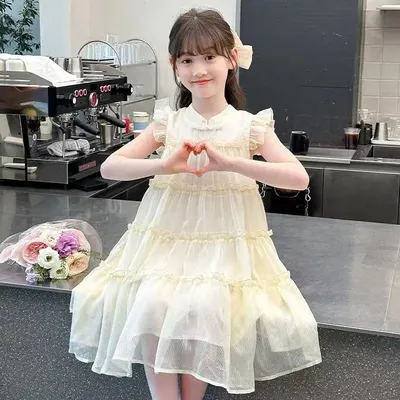 Kuchenrock, Damenkleid, Mädchenkleidung, 9 Jahre bis 10, Teenager-Urlaubskleider, bauschig, für Mädchen, Alter, 12–4, festlich, luxuriös, 7–8 Kinder, 2025 Image