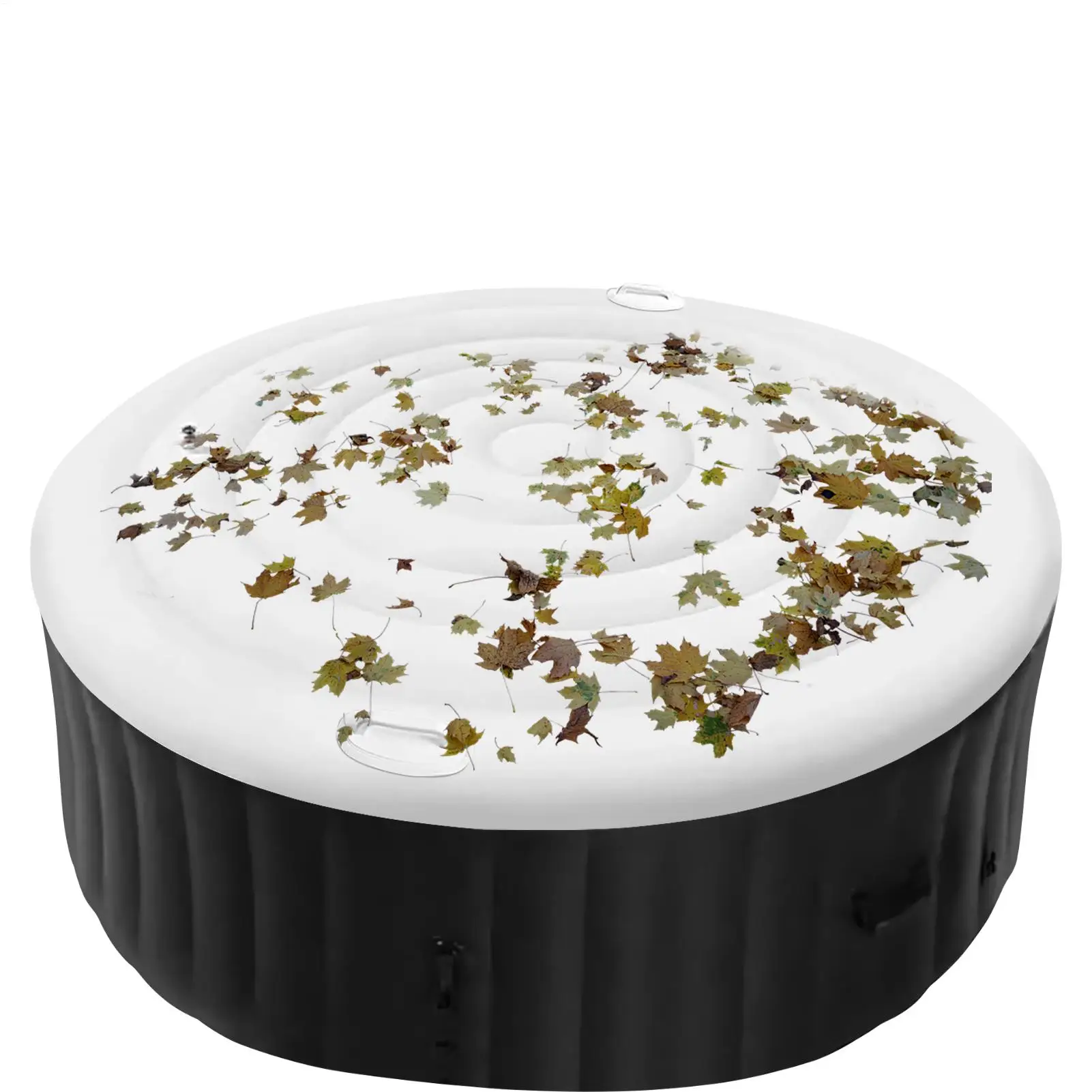 145 cm Spa-Whirlpool-Abdeckung, runde Whirlpool-Abdeckung, aufblasbarer Deckel, runder Outdoor-Schutz, thermische Whirlpool-Abdeckung, aufblasbare Spa-Abdeckung
