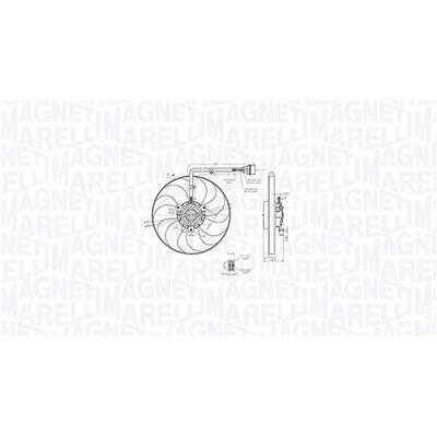 Magneti Marelli Lüfter, Motorkühlung [Hersteller-Nr. 069422847010] für Audi, Seat, Skoda, VW Image
