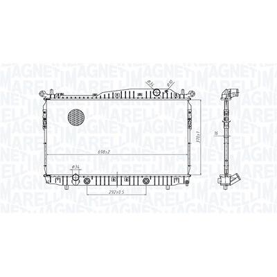 Magneti Marelli Kühler, Motorkühlung [Hersteller-Nr. 350213179600] für Chevrolet Image