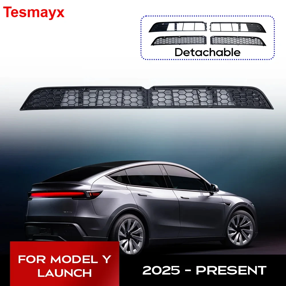 Für Tesla Neues Modell Y 2025 2026 Starten Wacholder Unterstoßstange Anti-Insektennetz Anti-Staub-Proof Innere Lüftungsgitterabdeckung Insektensicher Image