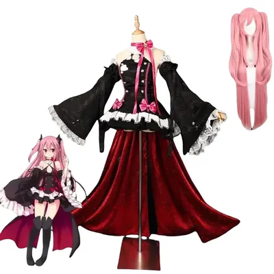2025 Krul Tepes Cosplay Anime Seraph Of The End Kostüm Perücke Cosplay Owari no Seraph Halloween Party Rollenspiel Kleidung Anzug Image