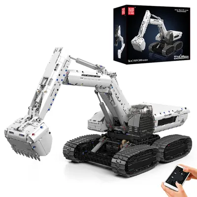 MOULD KING Engineering Truck 17079 Technischer Bagger APP Ferngesteuerter Bausteintechnologie Geschenk für Erwachsene Image