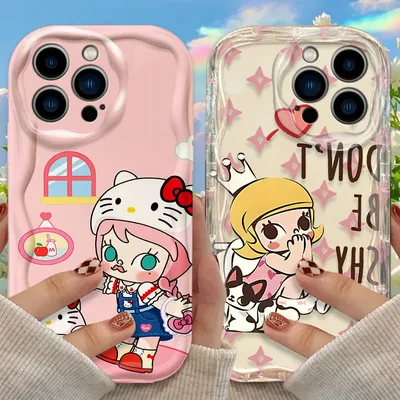 Molly Wave Case for iPhone 16 E 15 Pro Max 14 13 12 Mini 11 Pro Max XS X 8 7 Plus Soft Liquid Silicone Shockproof Covers Funda