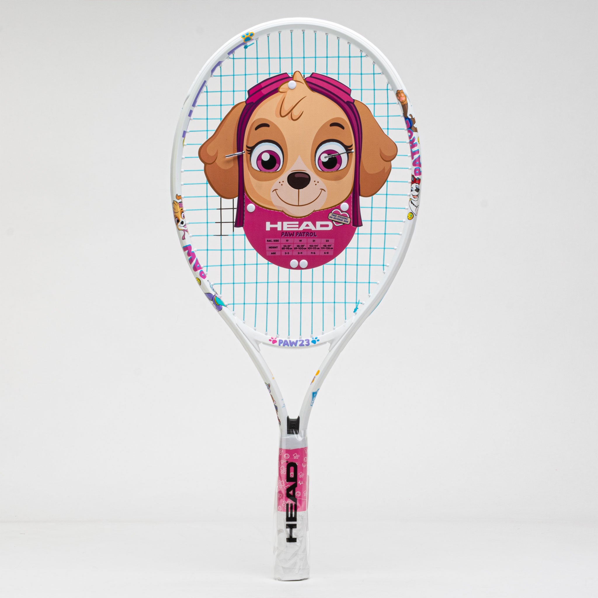 HEAD Paw Patrol Junior 23" Junior Tennis Racquets White/Pink