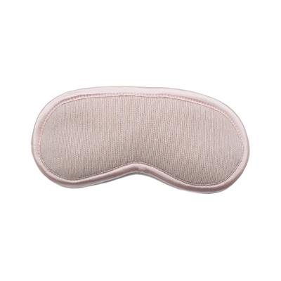 PORTOLANO Knitted Eye Mask With Satin Piping